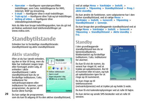 Brugervejledning til E51 - Nokia