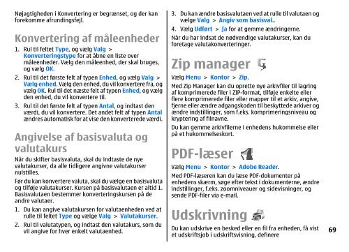 Brugervejledning til E51 - Nokia