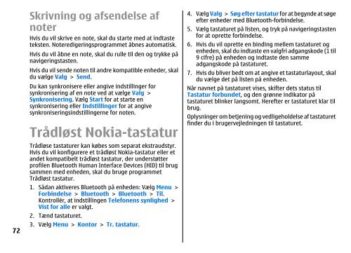 Brugervejledning til E51 - Nokia