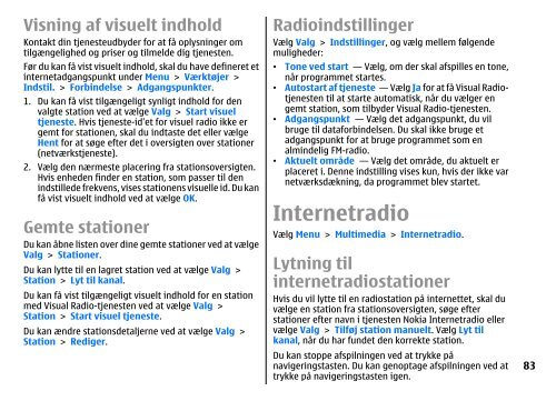 Brugervejledning til E51 - Nokia