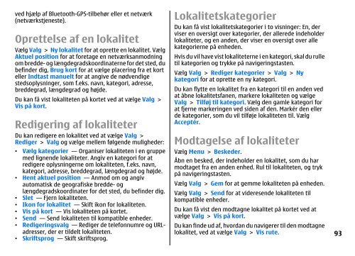 Brugervejledning til E51 - Nokia