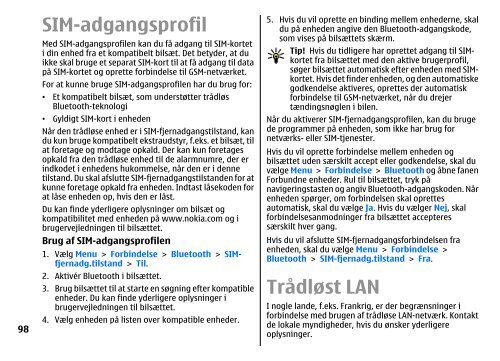 Brugervejledning til E51 - Nokia