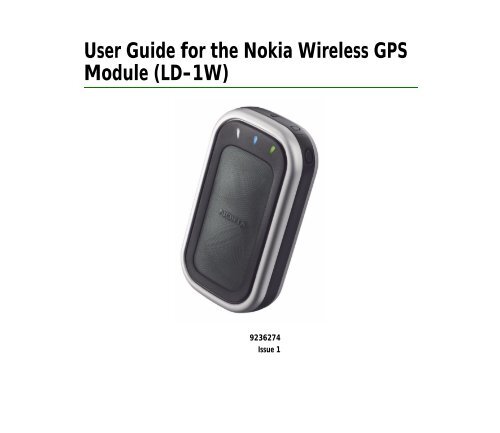User Guide for the Nokia Wireless GPS Module (LD-1W)