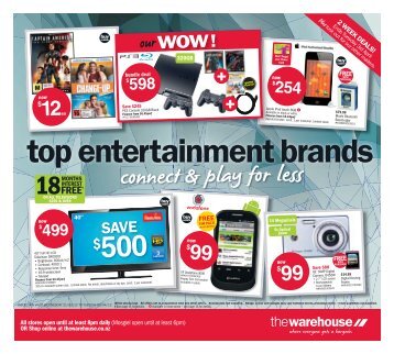 Top Entertainment Brands - The Warehouse
