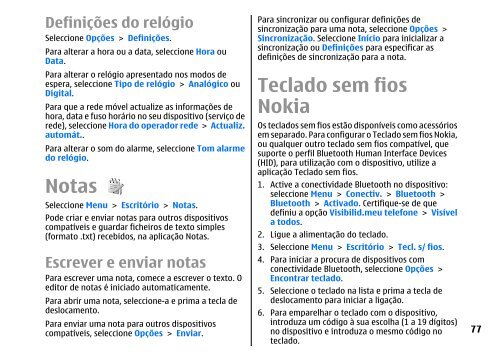 Manual do Utilizador do E51 - Nokia