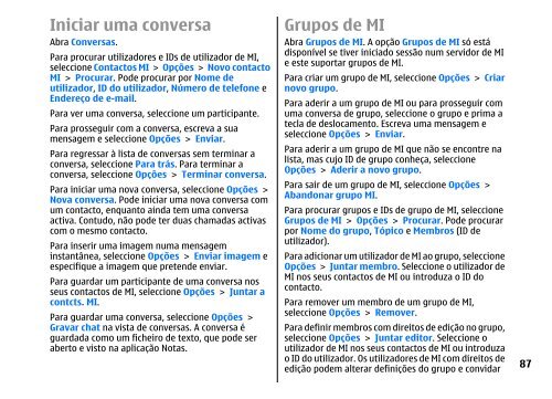 Manual do Utilizador do E51 - Nokia