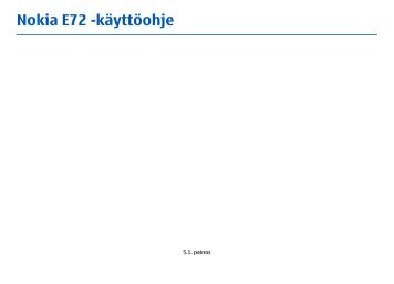 Nokia E72 -käyttöohje
