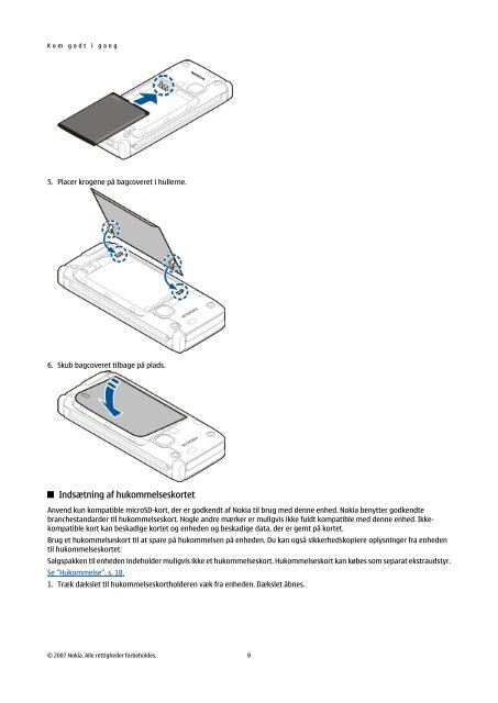 Brugervejledning til Nokia E90 Communicator