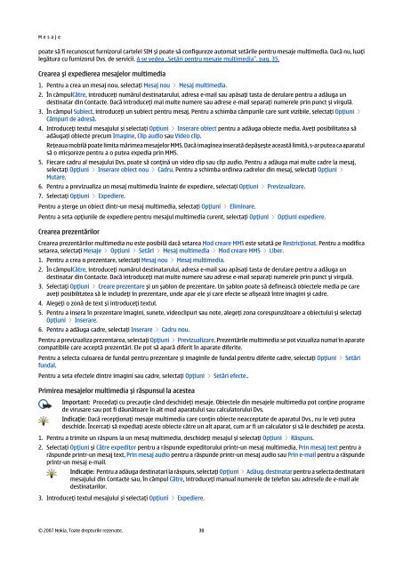 Ghid utilizator Nokia E90 Communicator