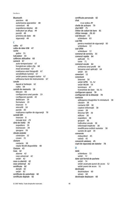 Ghid utilizator Nokia E90 Communicator