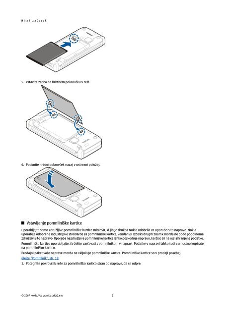 Nokia E90 Communicator - Priročnik za uporabo