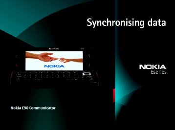 Synchronising data using Nokia E90 Communicator