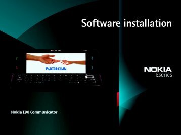 Software installation - Nokia