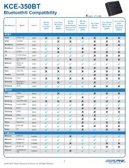 KCE-350BT Bluetooth® Compatibility - Alpine