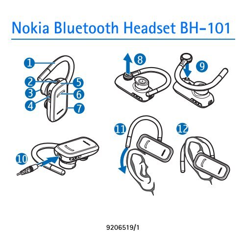 gødning Thriller Ubarmhjertig Nokia Bluetooth Headset BH-101