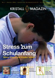 Stress zu Schulbeginn - Kristall-Apotheke