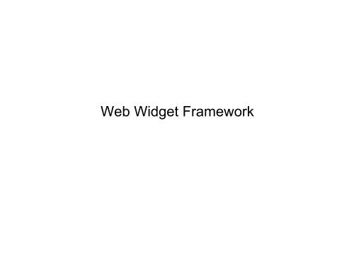 Widget - Nokia Developer