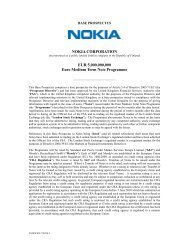 pdf Euro Medium Term Note - Nokia