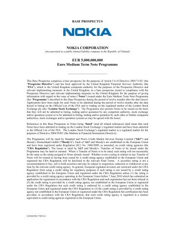 pdf Euro Medium Term Note - Nokia