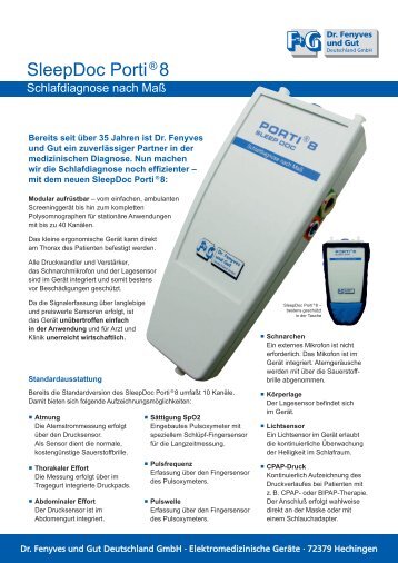 SleepDoc Porti® 8 - Dr. Fenyves und Gut Deutschland GmbH