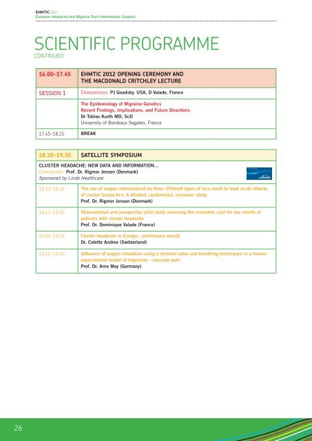 sunday 23 sEpTEMbEr - ehmtic 2012