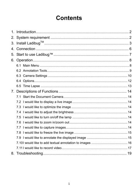 Ladibug Visual Presenter Image Software User Manual - Lumens