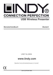 USB Wireless Presenter Benutzerhandbuch Deutsch - Lindy