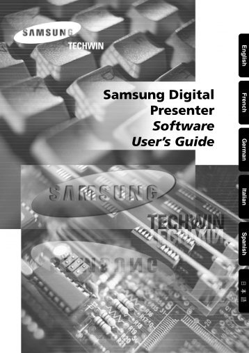 Samsung Digital Presenter Software User's Guide - COMM-TEC