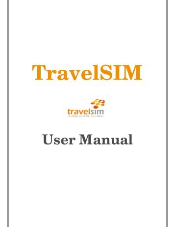 User Manual - TravelSIM