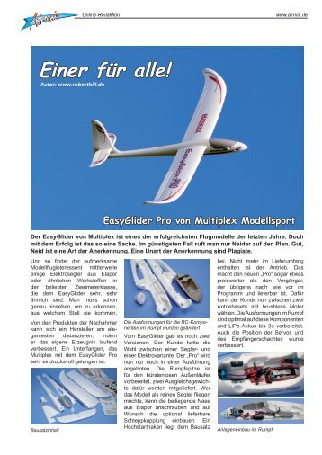 EasyGlider Pro von Multiplex - Airmix