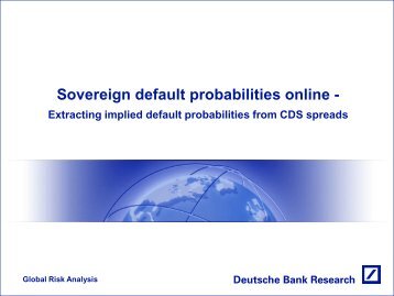 Sovereign default probabilities online - Deutsche Bank Research