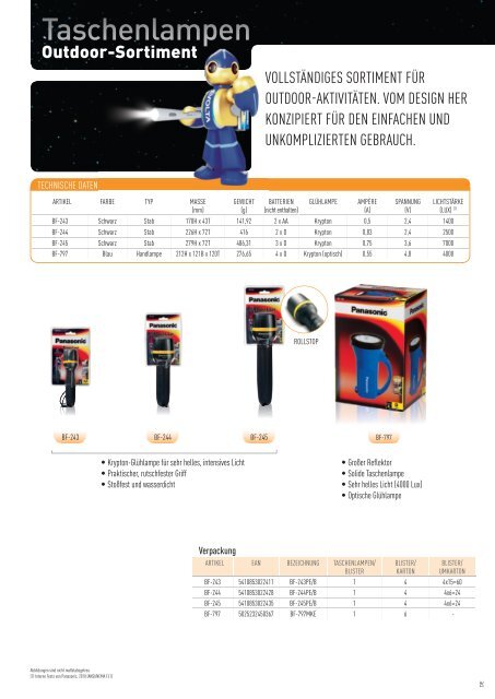 Batterie- Katalog - Panasonic Batteries