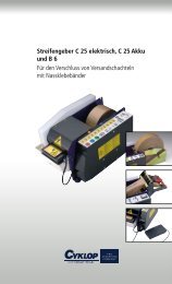 Streifengeber C 25 elektrisch, C 25 Akku und B 6 Für den ... - Cyklop