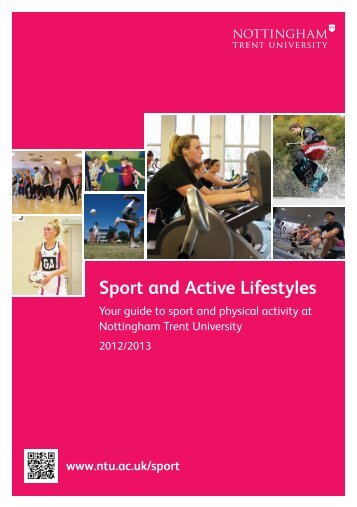 Sport and Active Lifestyles - Nottingham Trent University