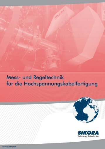 Katalog Hochspannungskabelfertigung - Sikora