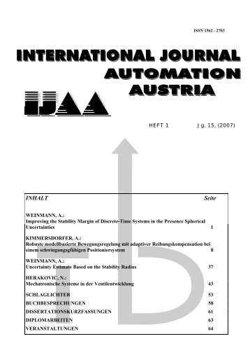 Heft 1 - ACIN - Technische Universität Wien