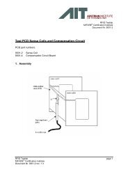 Test PCD Sense Coils and Compensation Circuit