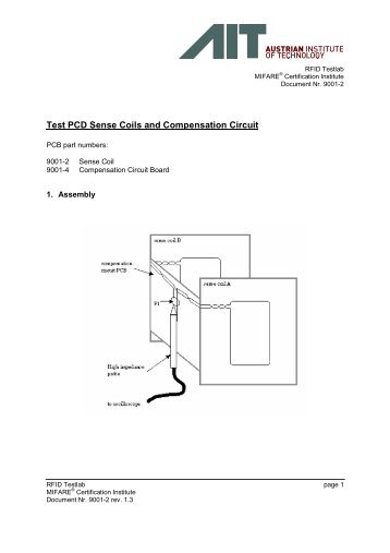 Test PCD Sense Coils and Compensation Circuit