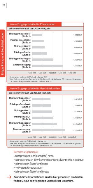 Flyer Produkte & Preise (PDF, 2 MB) - E.ON Thüringer Energie AG