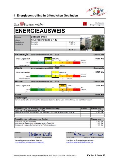 1 Energiecontrolling in öffentlichen Gebäuden