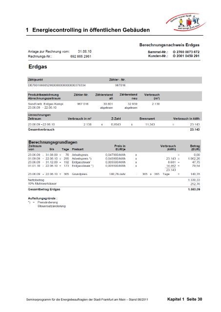 1 Energiecontrolling in öffentlichen Gebäuden