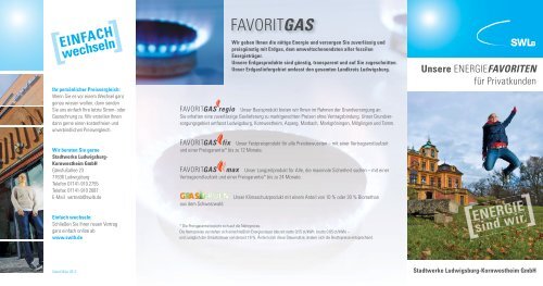 FAVORITGAS fix - Stadtwerke Ludwigsburg