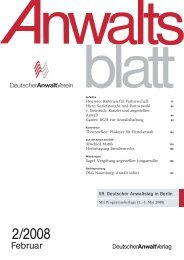 AnwaltsBlatt Titel - Soldan Institut