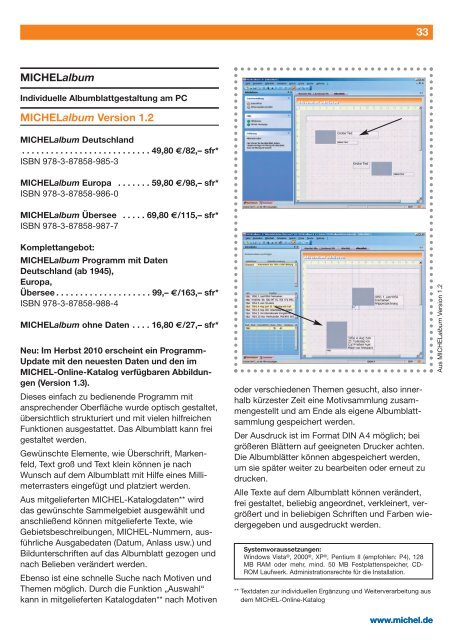 Gesamtprogramm 2010 / 2011 - Michel