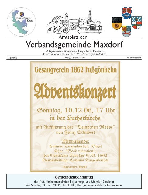 Kinder- u. Jugendinfo - Verbandsgemeinde Maxdorf