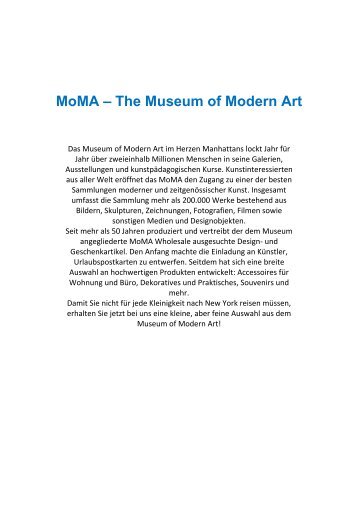 MoMA – The Museum of Modern Art