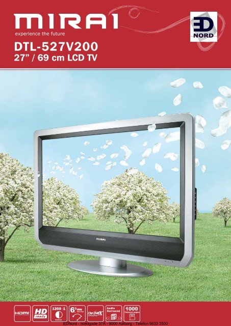 EDNord - Mirai LCD TV 27" DTL-527V200 Specifikationer