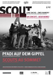 PFADI AUF DEM GIPFEL SCOUTS AU SOMMET - Scout.ch