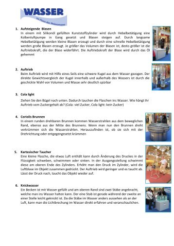 Beschreibung_Wasserexponate.pdf - Hallescher Einkaufspark Halle ...