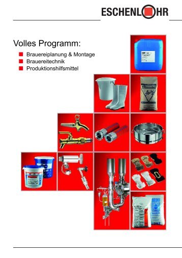 Volles Programm: - ESCHENLOHR Products